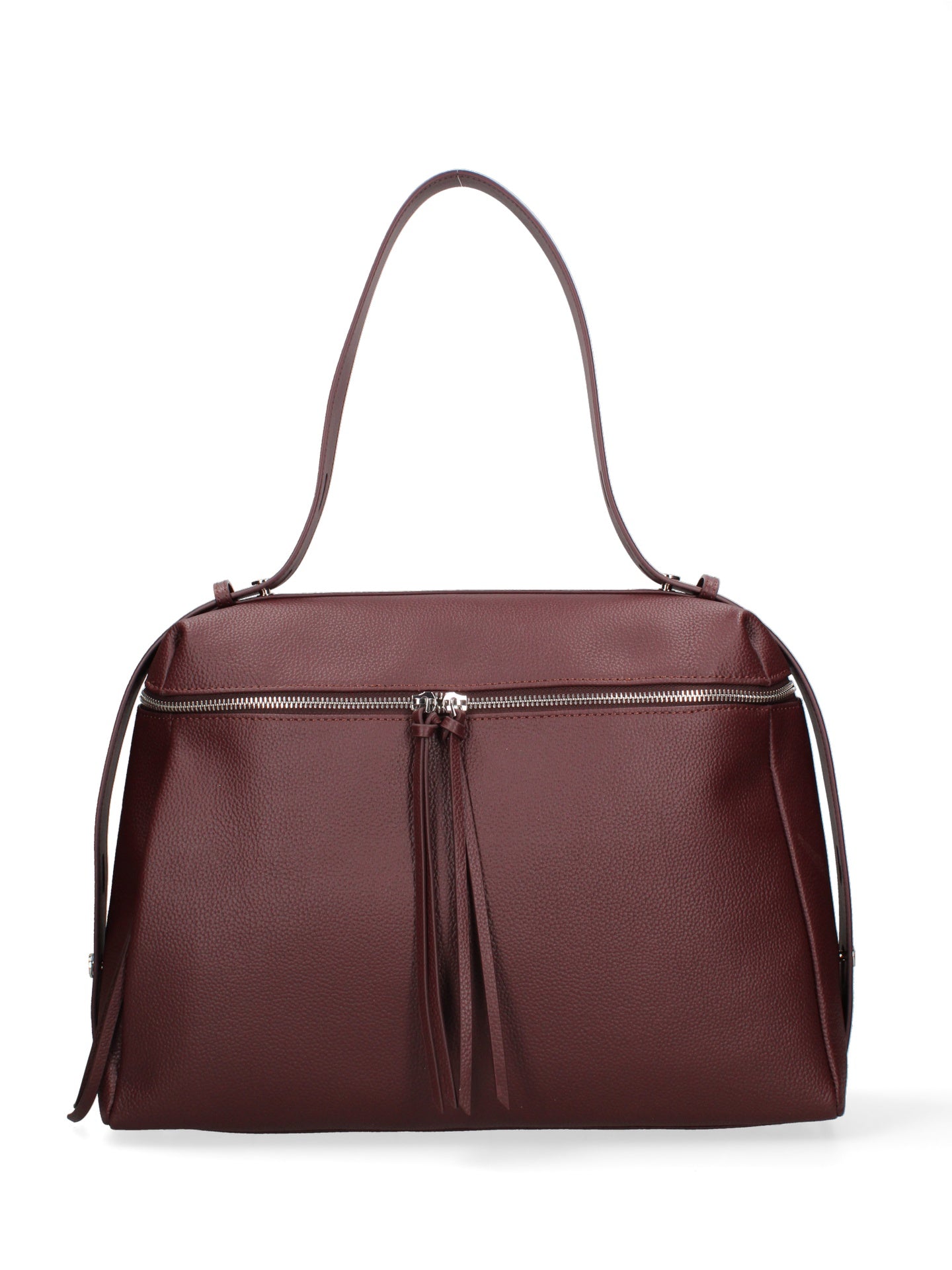 Borsa a Mano in Vera Pelle Bordeaux Chiara Ferretti