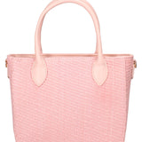 Borsa a Mano in Pelle Vegana Rosa