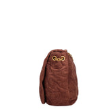 Borsa a spalla CUSTO - Marrone scuro