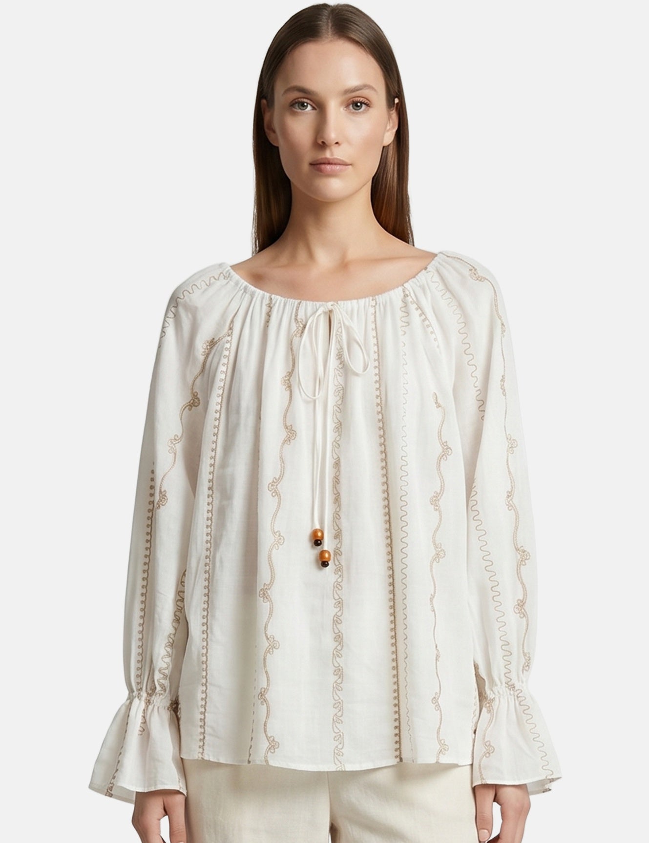 Vestito in Cotone Bianco Roberta Rossi