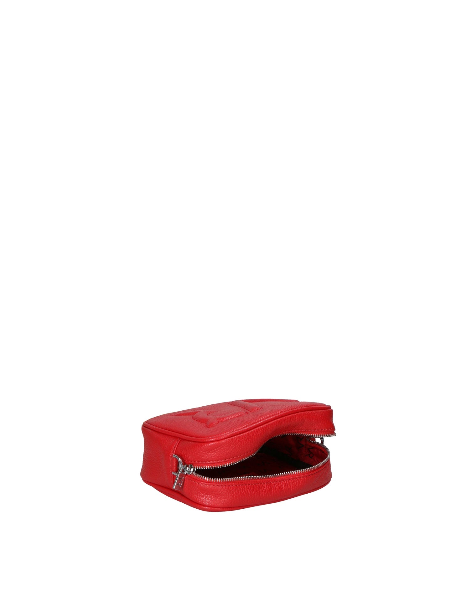 Borsa a Tracolla in Dollaro Leather Rosso