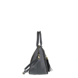Borsa a Mano in Vera Pelle Grigio