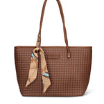 Borsa a Mano Donna in Pelle Vegana Marrone Pierre Cardin