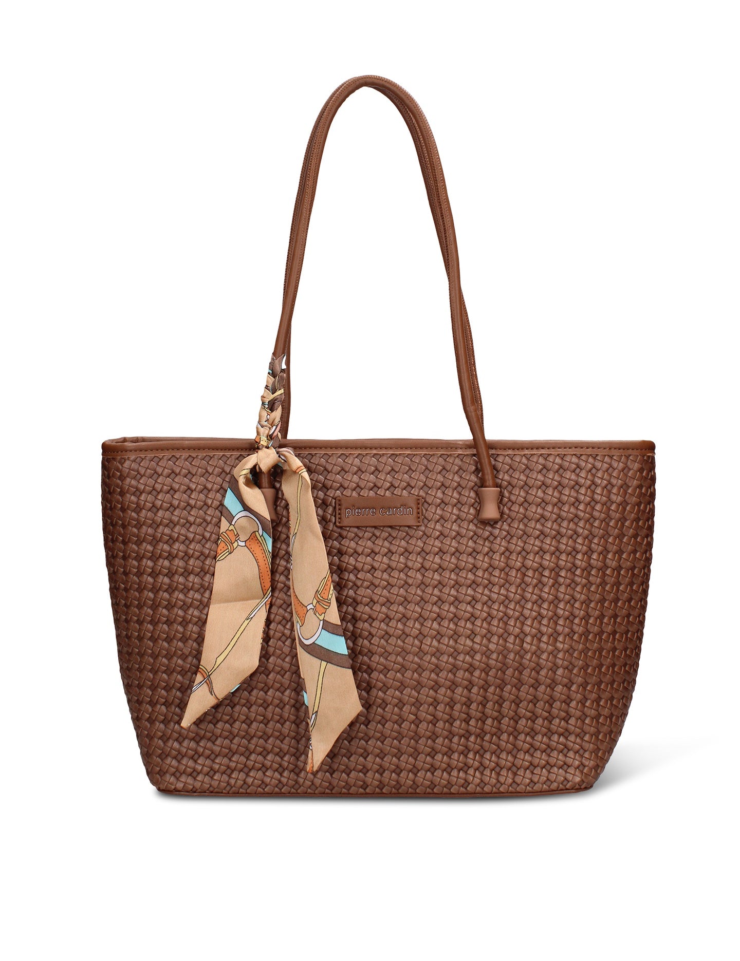 Borsa a Mano Donna in Pelle Vegana Marrone Pierre Cardin