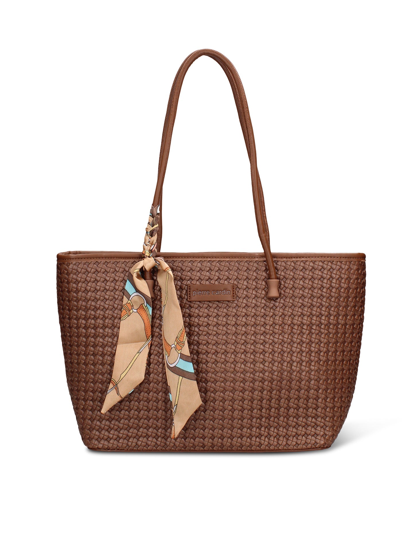 Borsa a Mano Donna in Pelle Vegana Marrone Pierre Cardin