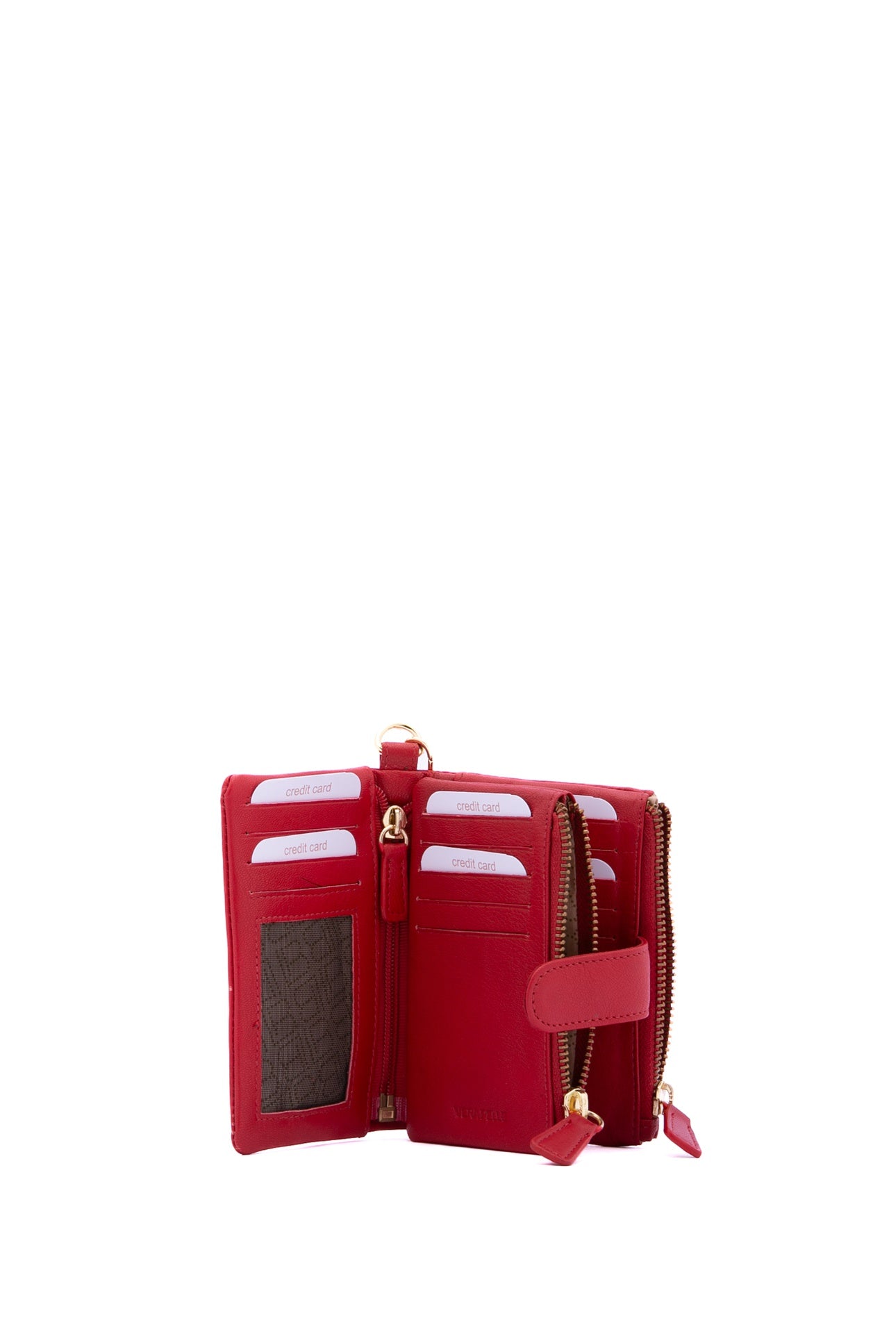Portafoglio in Pelle Vegana Rosso