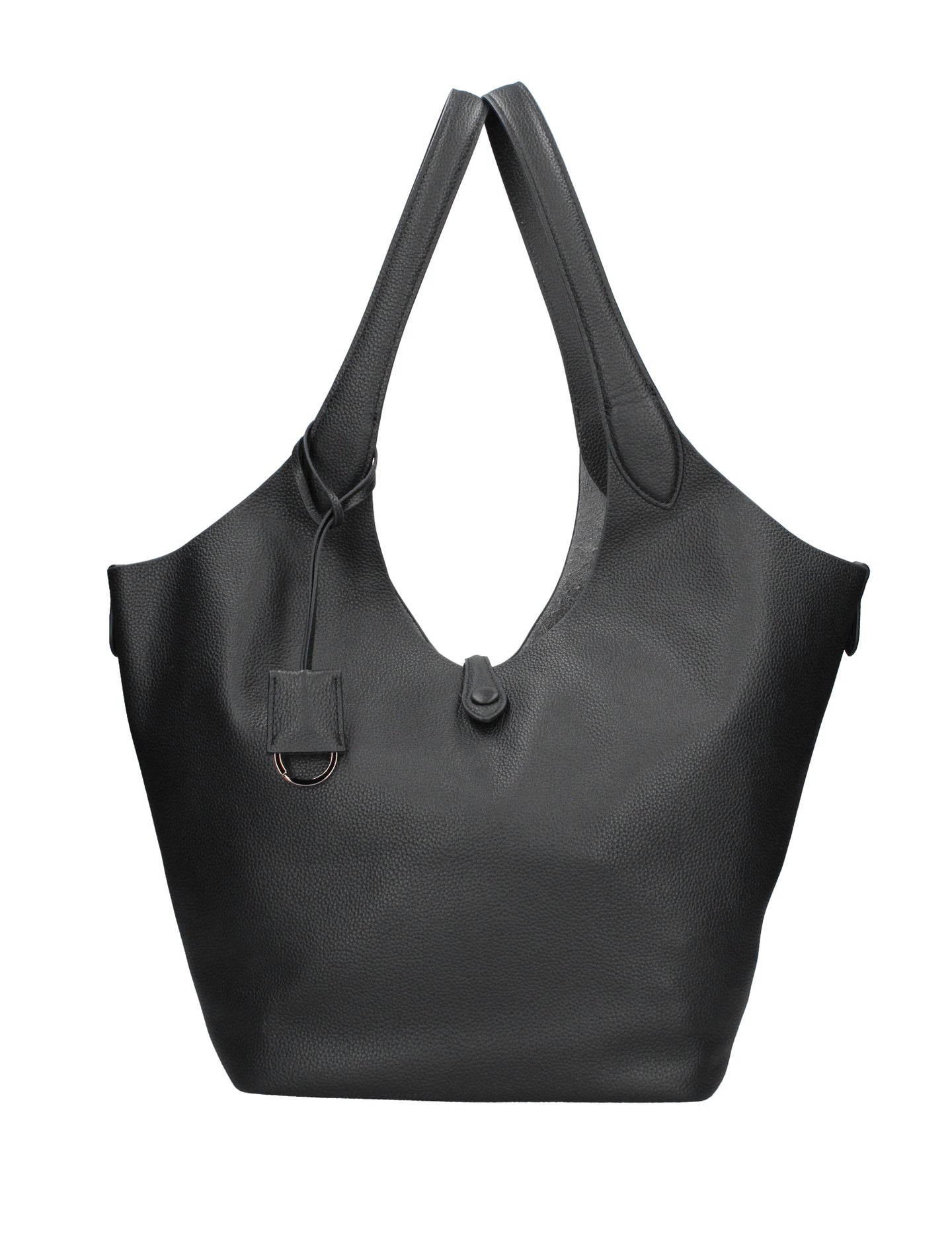 Borsa a Mano in Vera Pelle Nero Chiara Ferretti