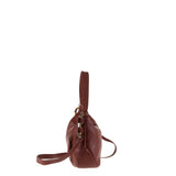 Borsa a Spalla in Vera Pelle Rubino