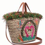 Borsa Shopper in Rattan Rosa