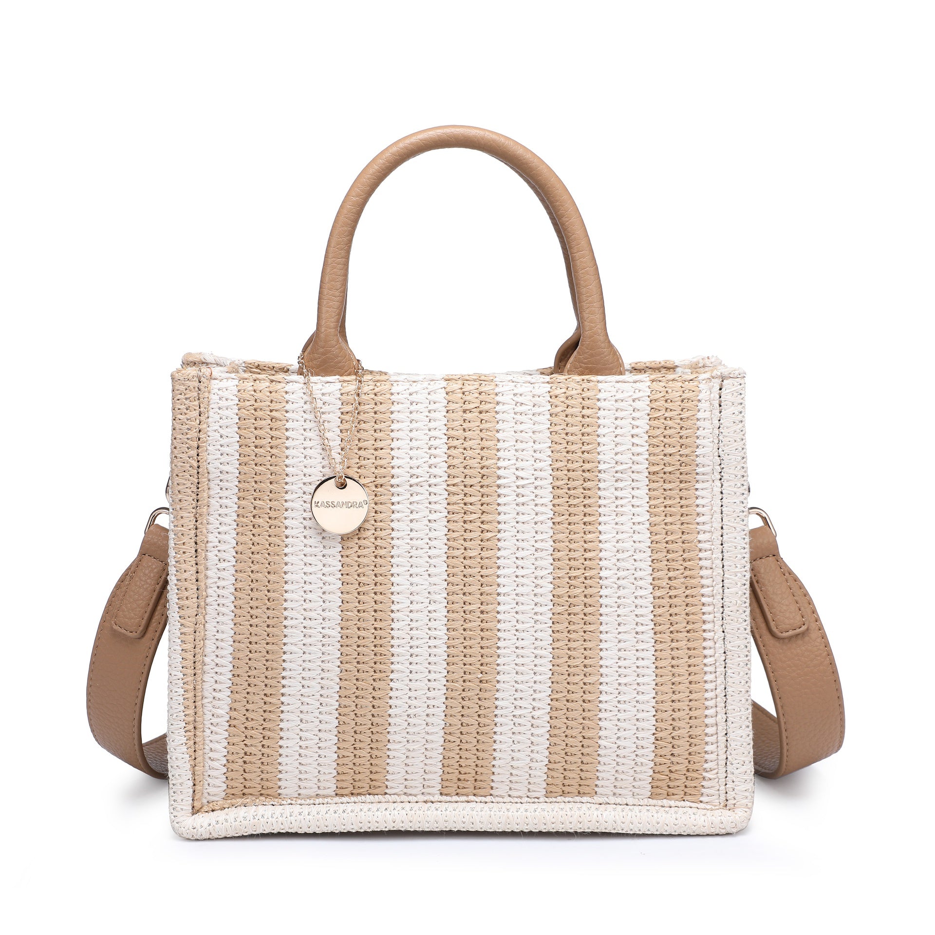 Borsa a Tracolla in Poliestere Beige Kassandra