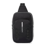Borsa a Tracolla Uomo Cynosure Lux in Pelle Vegana Black Momo Design