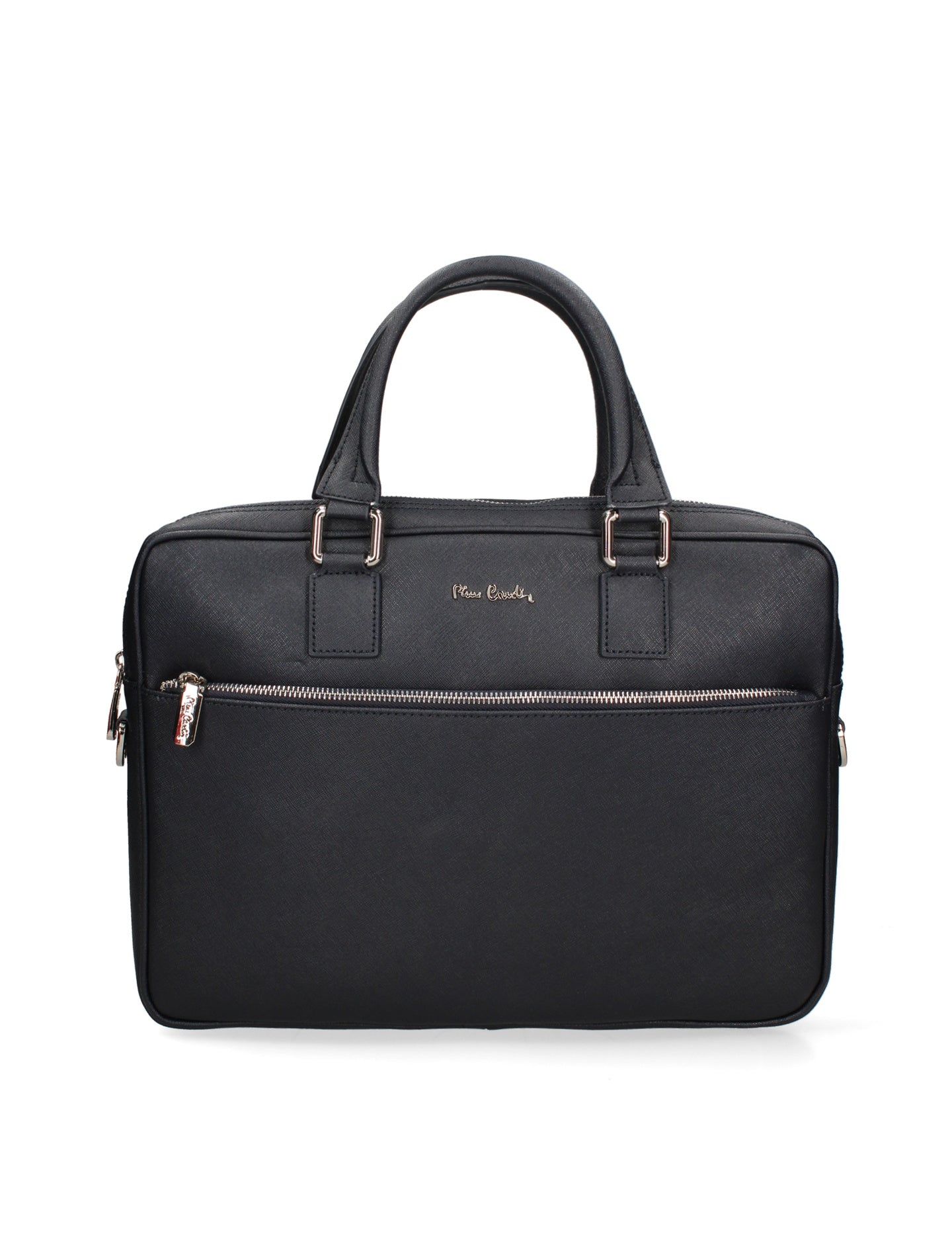 Borsa in Vera Pelle Blu Scuro Pierre Cardin