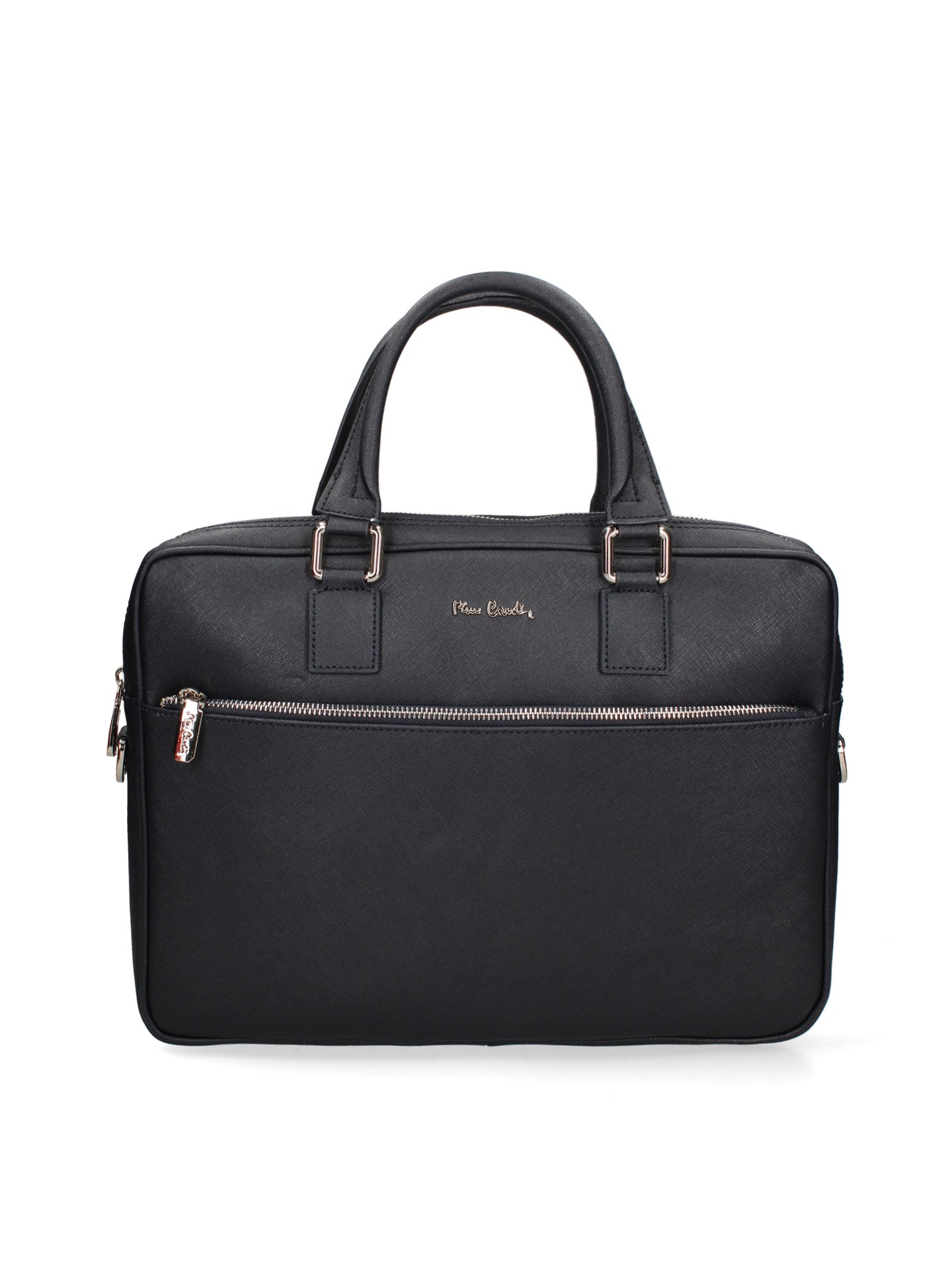 Borsa in Vera Pelle Blu Scuro Pierre Cardin