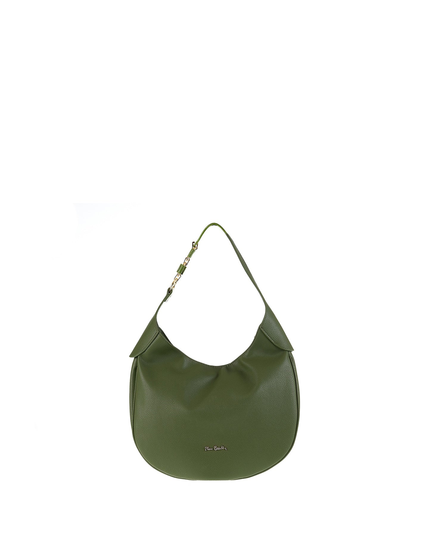 Borsa a Spalla in Vera Pelle Verde Pierre Cardin