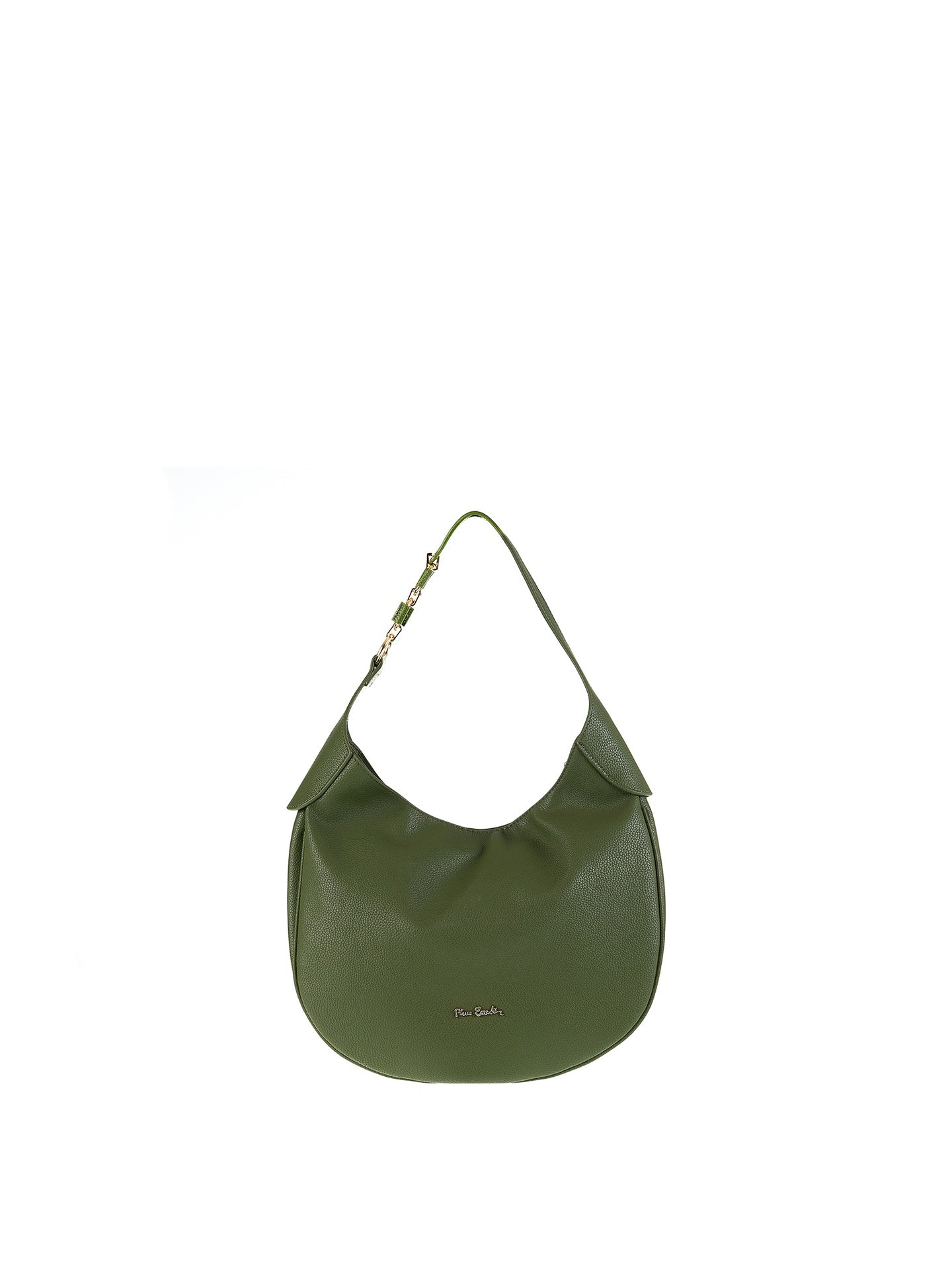Borsa a Spalla in Vera Pelle Verde Pierre Cardin