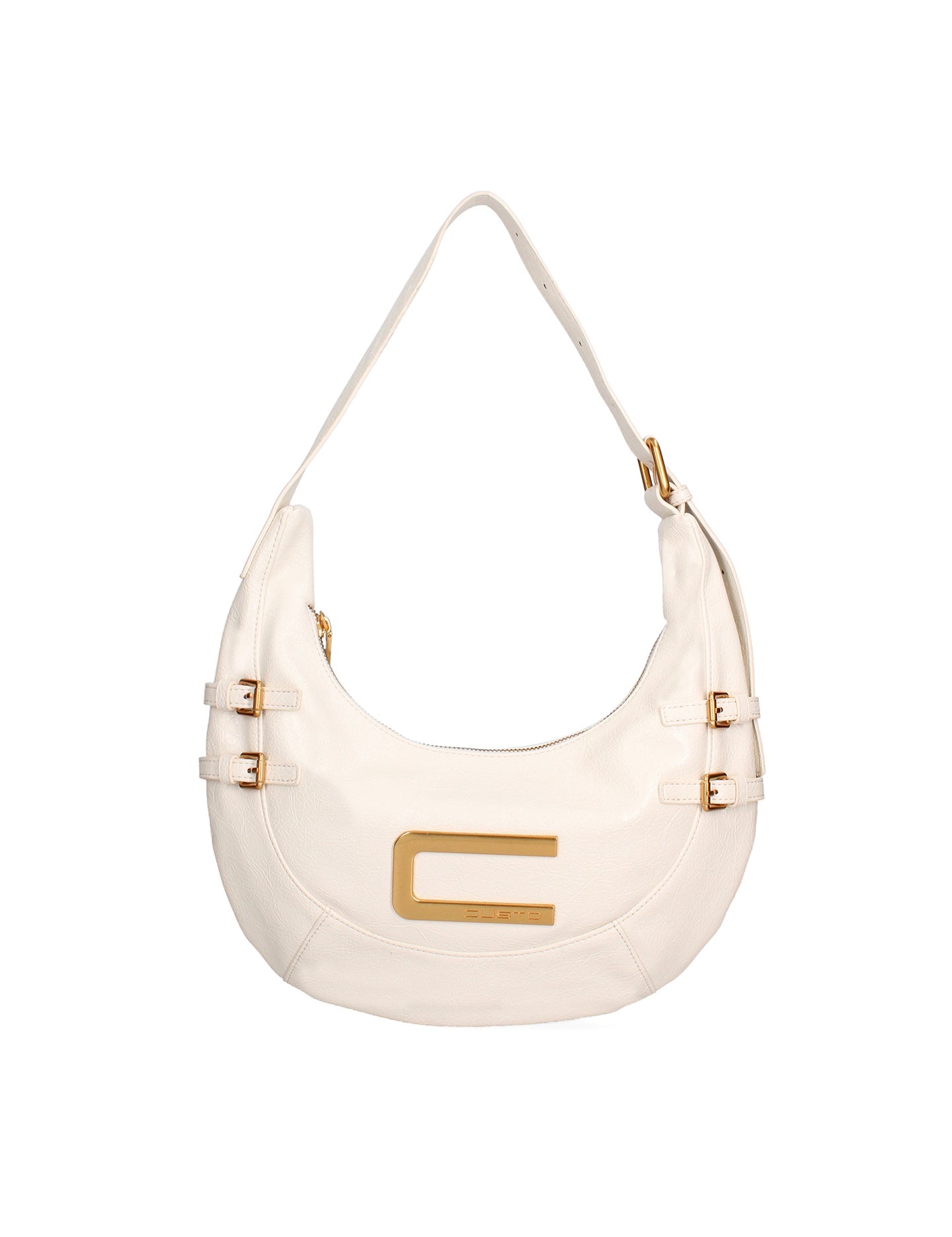 Borsa a spalla CUSTO - Bianco