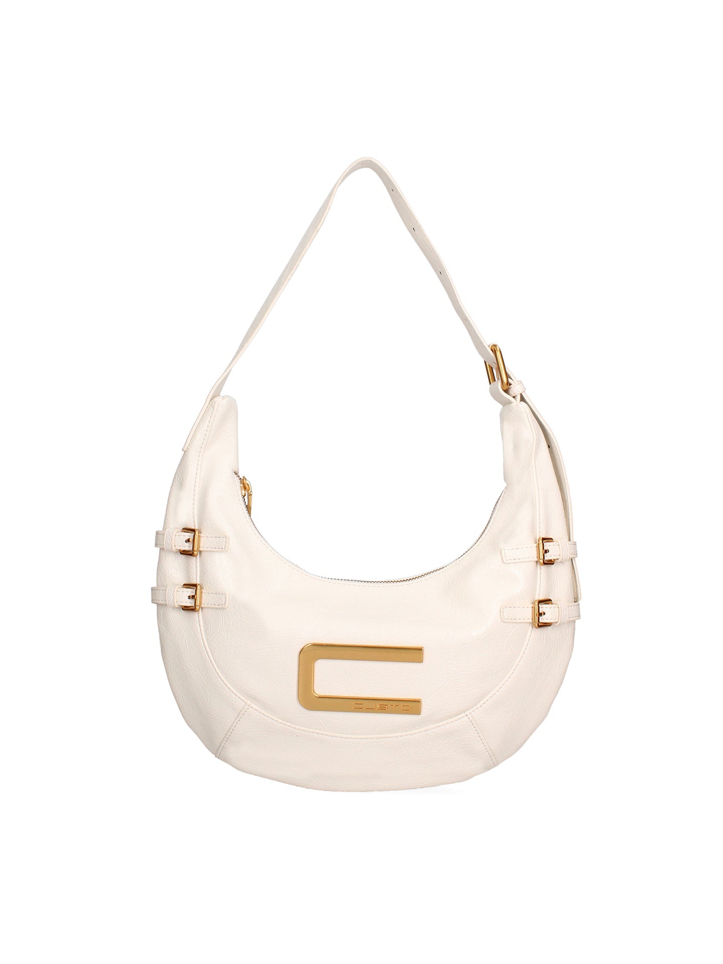 Borsa a spalla CUSTO - Bianco