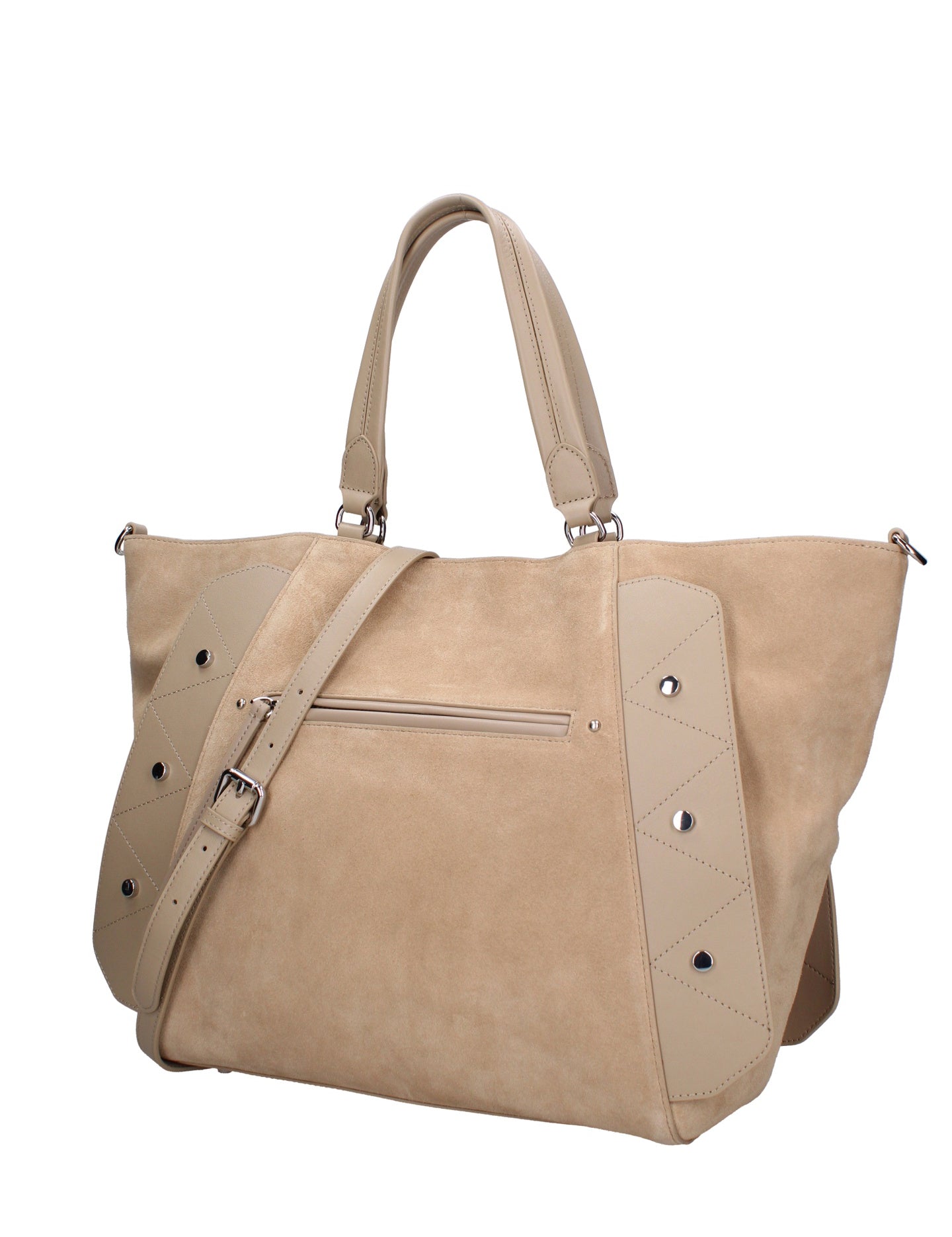Borsa a Mano in Vera Pelle Cappuccino