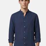 Camicia in Lino Blu Navy Navigare