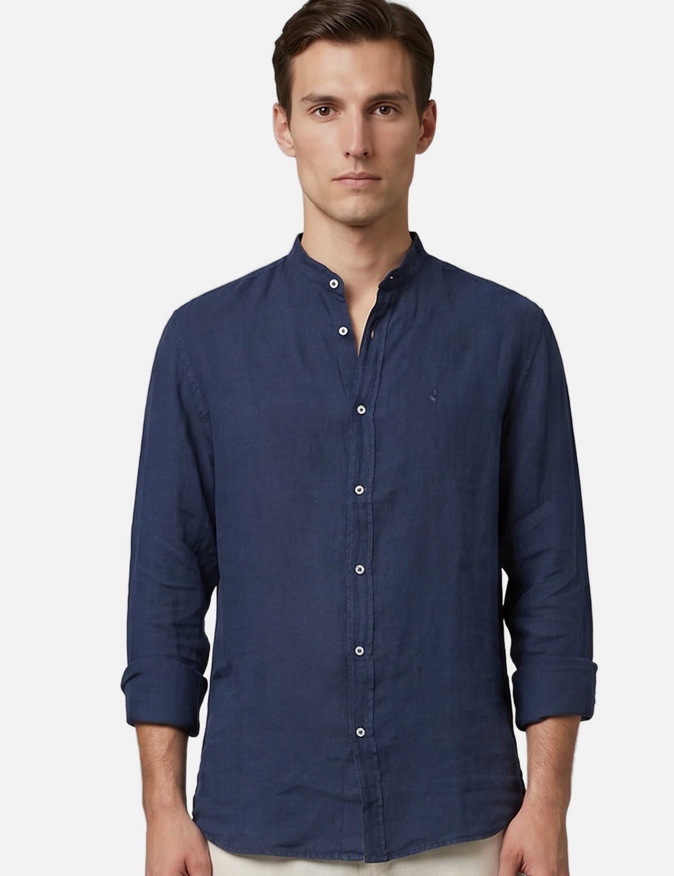 Camicia in Lino Blu Navy Navigare