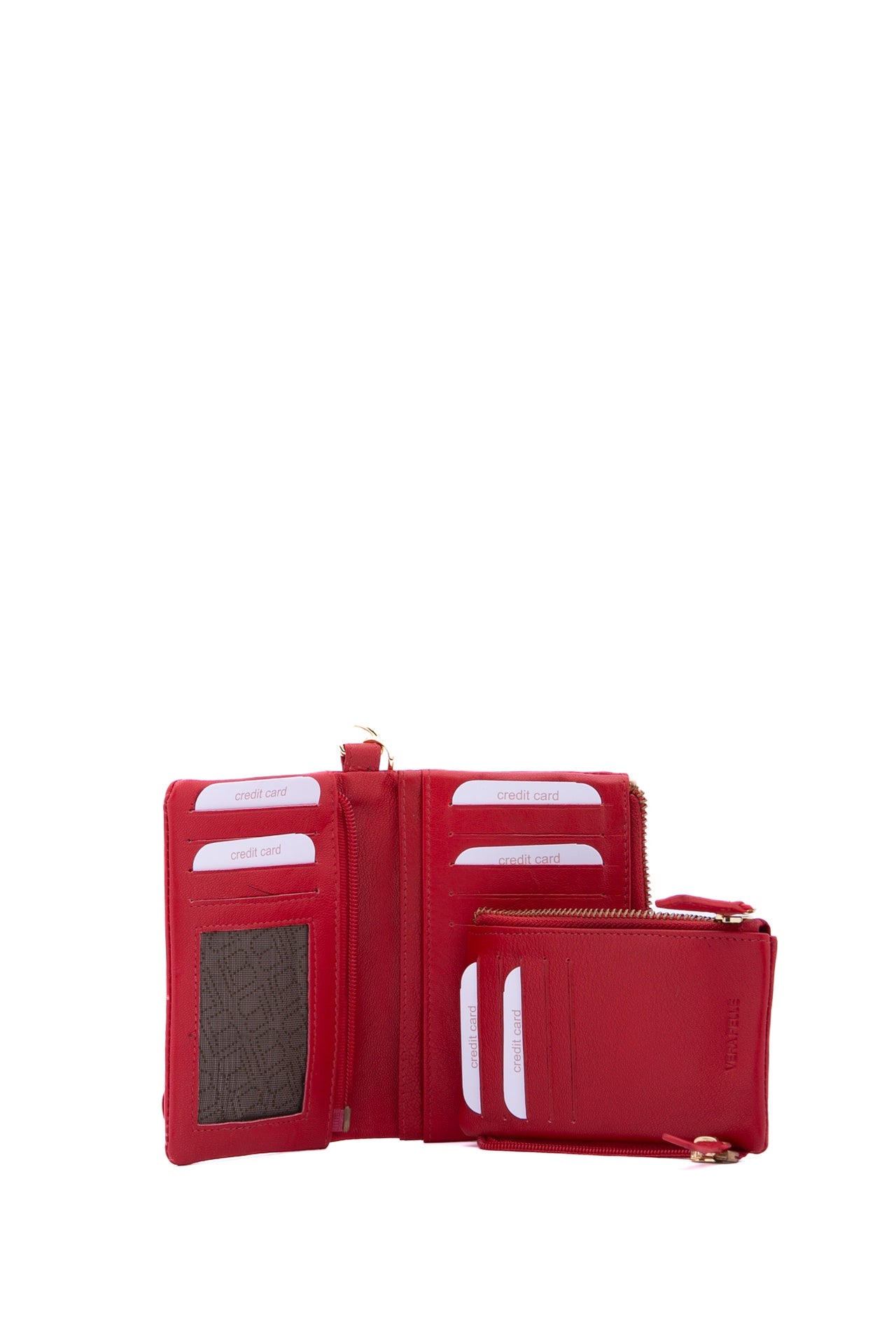 Portafoglio in Pelle Vegana Rosso