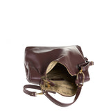 Borsa a Spalla in Vera Pelle Cioccolato