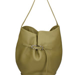 Borsa a Mano in Vera Pelle Verde Chiara Ferretti