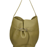 Borsa a Mano in Vera Pelle Verde Chiara Ferretti