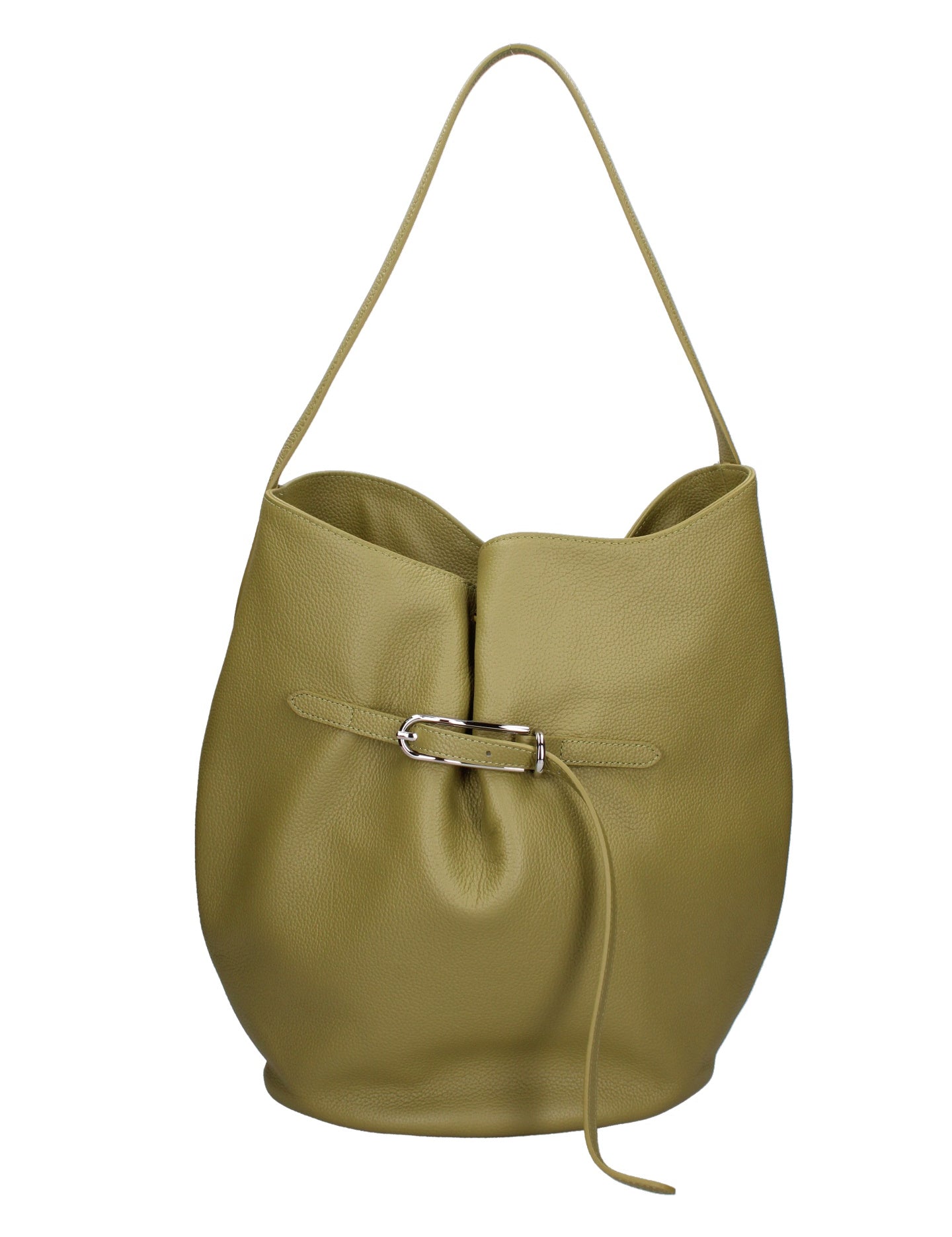 Borsa a Mano in Vera Pelle Verde Chiara Ferretti