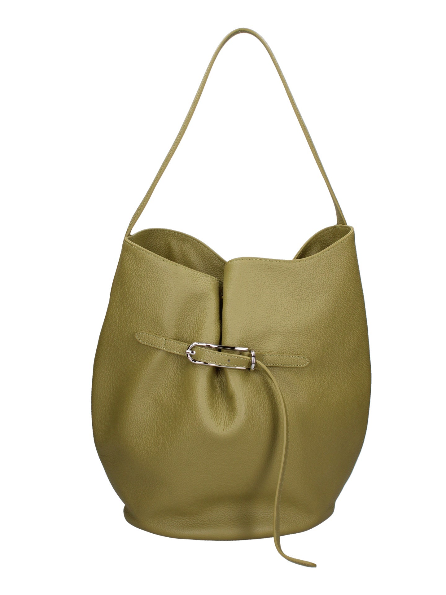 Borsa a Mano in Vera Pelle Verde Chiara Ferretti