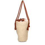 Borsa a Mano in Pelle Vegana Beige