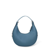 Borsa a Spalla in Pelle Vegana Blu Jeans