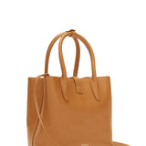 Tobacco Palmellato Leather Handbag