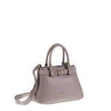 Borsa a Mano in Vera Pelle Taupe