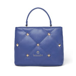 Borsa a Mano in Pelle Vegana Blu Braccialini