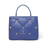 Borsa a Mano in Pelle Vegana Blu Braccialini