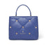 Borsa a Mano in Pelle Vegana Blu Braccialini