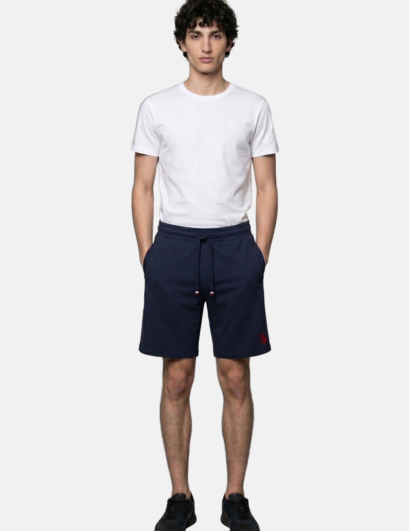 Pantaloncino in Cotone Blu Navy