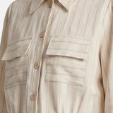 Vestito in Viscosa Beige