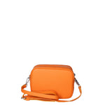 Borsa a Tracolla in Dollaro Leather Arancione