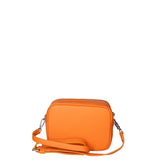 Borsa a Tracolla in Dollaro Leather Arancione