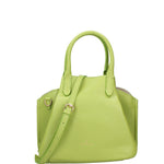 Borsa a Mano in Dollaro Leather Verde