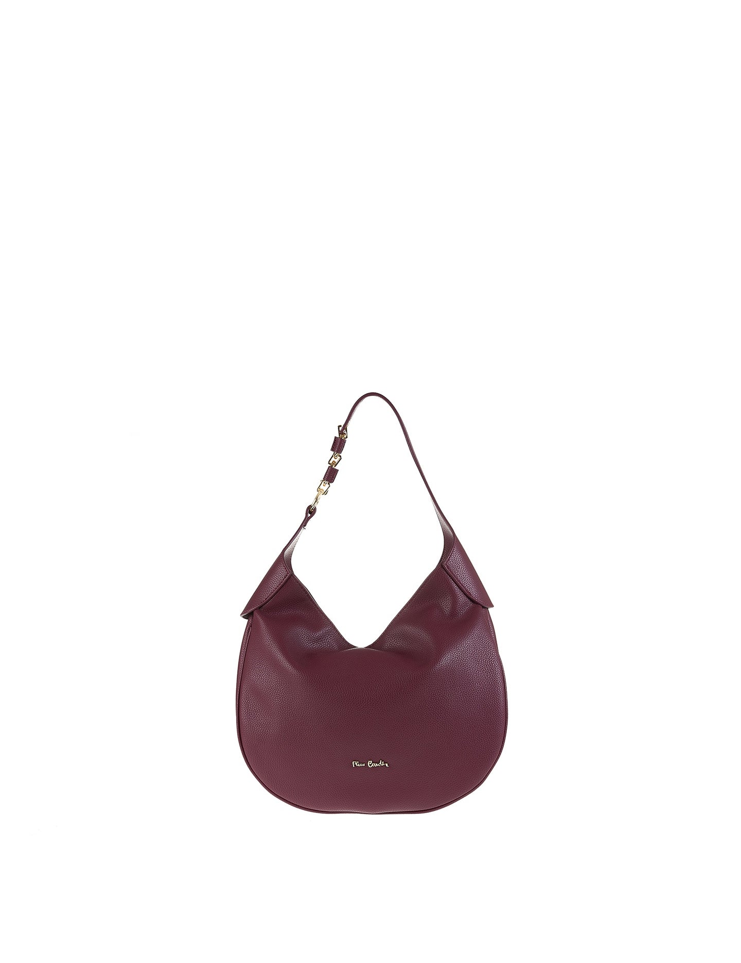 Borsa a Spalla in Vera Pelle Bordeaux Pierre Cardin