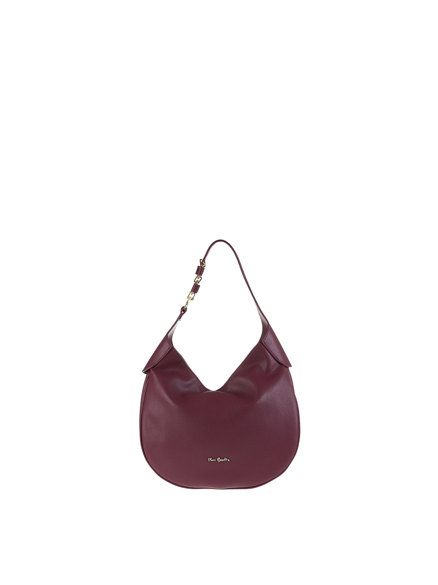 Borsa a Spalla in Vera Pelle Bordeaux Pierre Cardin