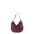 Borsa a Spalla in Vera Pelle Bordeaux Pierre Cardin