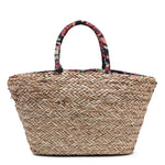 Borsa Shopper in Rattan Nero