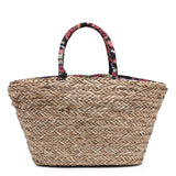 Borsa Shopper in Rattan Nero