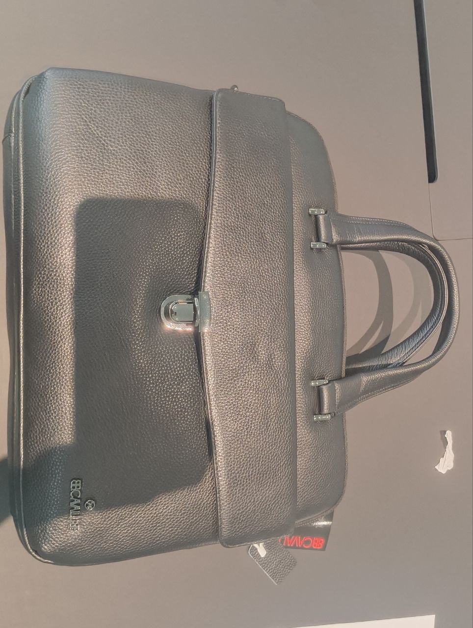 Borsa a Mano in Vera Pelle Nero