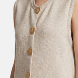Vestito in Poliestere Beige
