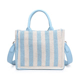 Borsa a Tracolla in Poliestere Azzurro